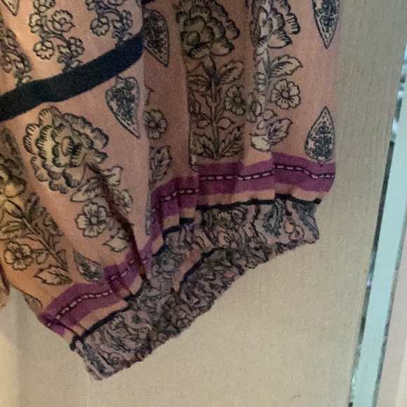 NWOT Lucky Brand Floral Boho Peasant Blouse, Size L - Picture 5 of 10